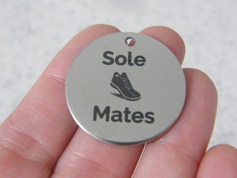 1 Sole mates stainless steel pendant JS2-23