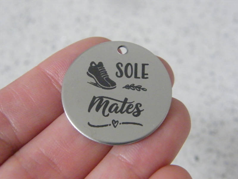 1 Sole mates stainless steel pendant JS2-24