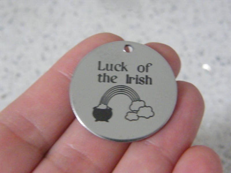 1 Luck of the Irish stainless steel pendant JS5-30