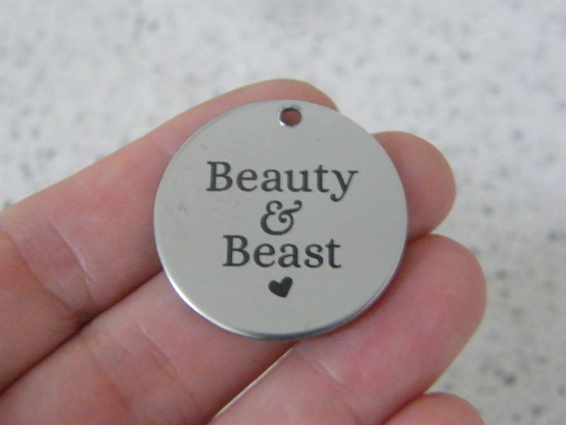 1 Beauty & Beast stainless steel pendant JS5-48