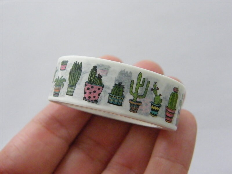1 Cactus plant washi tape ST