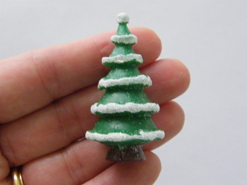 1 Christmas tree embellishment resin CT227