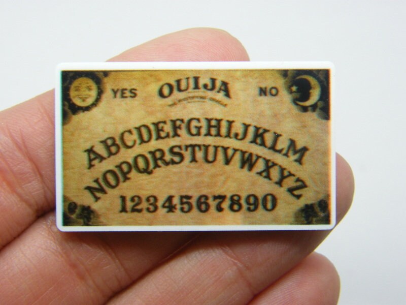 4 Ouija board embellishment cabochons resin HC348