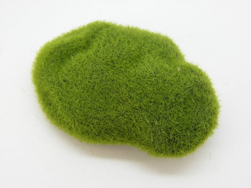 2 Grass moss green miniature resin fairy garden RM