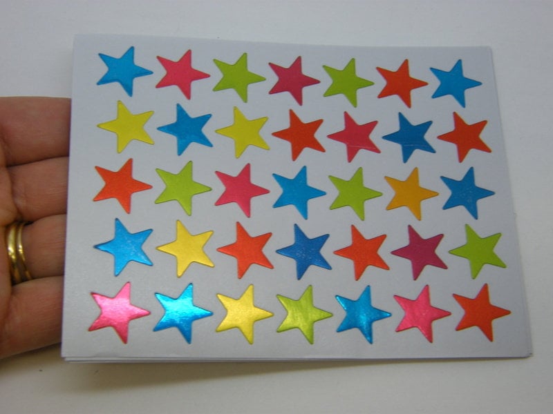 350 Star stickers multi colour ST