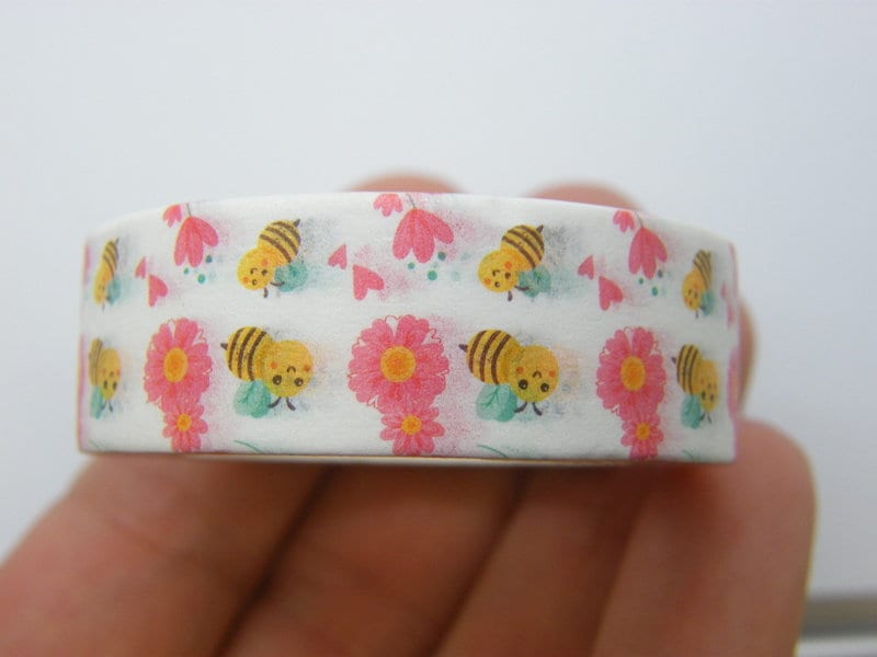 1 Bees flowers washi tape ST