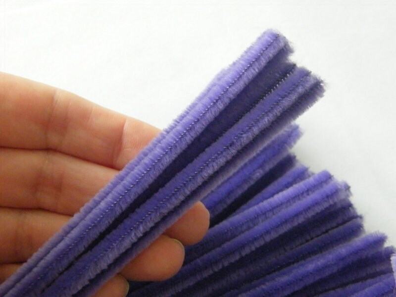 100 Purple pipe cleaners