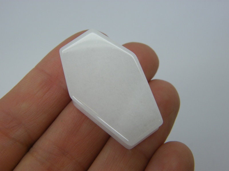 1 Coffin embellishment miniature  white stone HC202