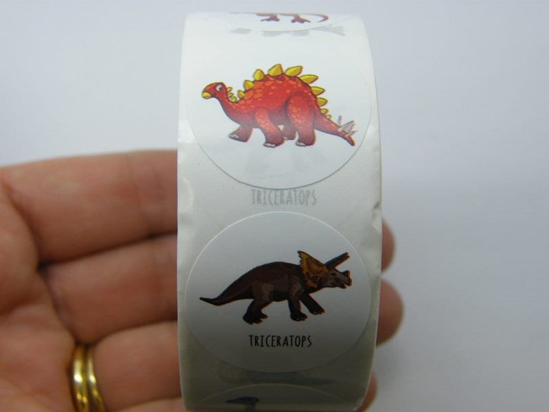 1 Roll 500 dinosaur stickers Style 013A