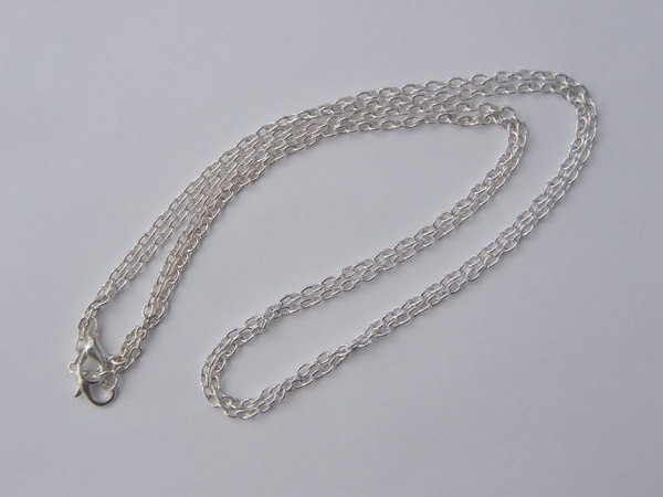 BULK 12 Necklace chains 77cm silver plated