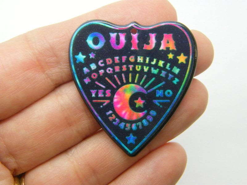 2 Ouija board planchette Halloween pendants acrylic HC860