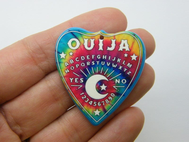 2 Ouija Halloween pendants acrylic HC861