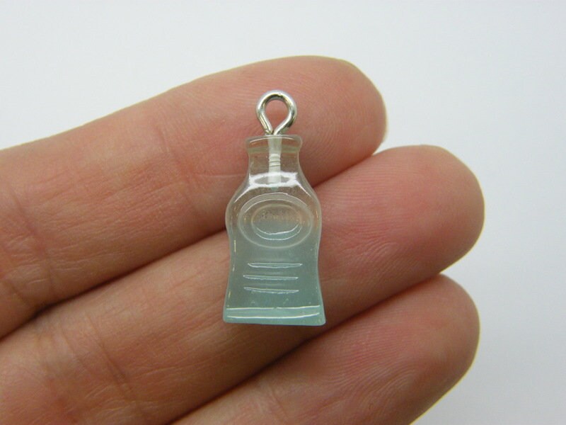 4 Bottle of water charms resin FD794