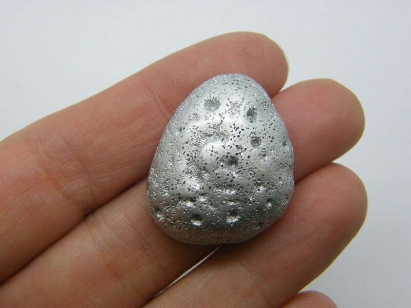4 Meteorite embellishment cabochons resin M