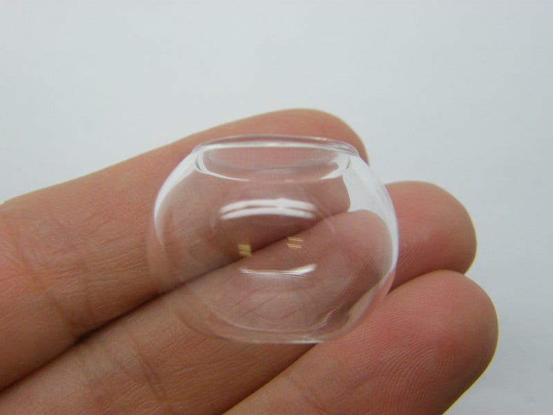 1 Fish bowl vase miniature glass FF714
