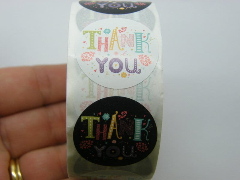 1 Roll Thank you words 500 stickers  04