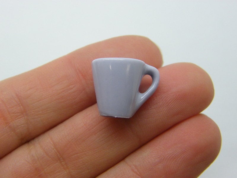4 Coffee mug miniature lilac resin FD627
