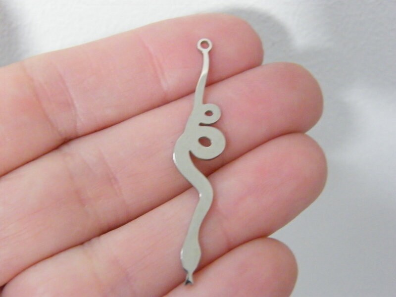 1  Snake pendant stainless steel A1236