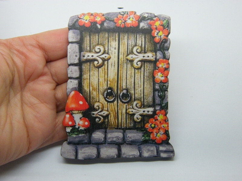 1 Fairy door  embellishment wood  P 09