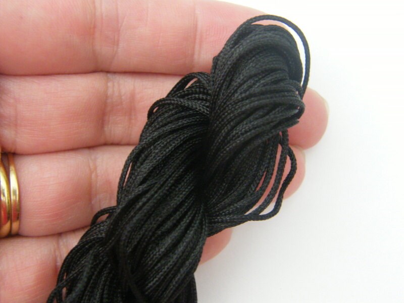 12 Meter black nylon string 2mm thick FS177  - SALE 50% OFF