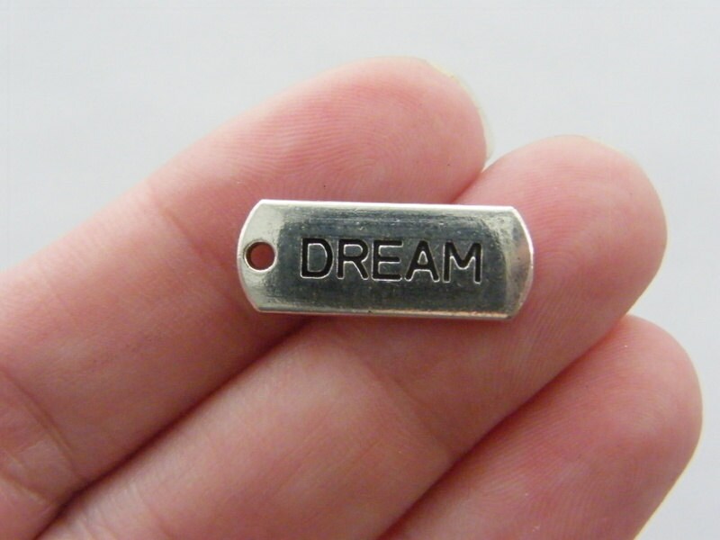 10 Dream charms antique silver tone M58