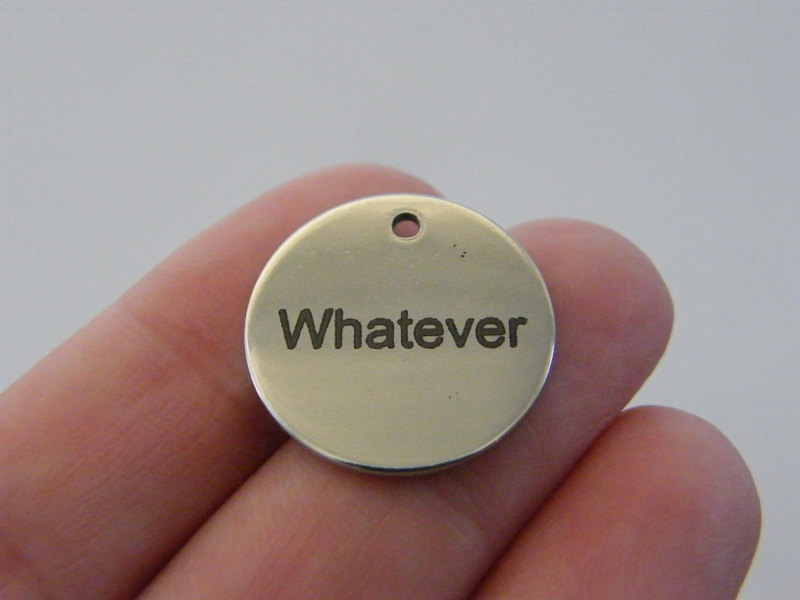 1 Whatever charm 20mm stainless steel TAG9 - 2