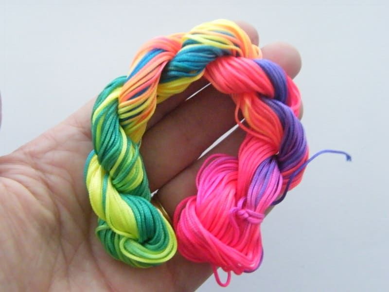 12 Meter mixed colours nylon string 2mm thick FS160 - SALE 50% OFF