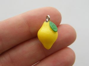 4 Lemon charms resin FD247