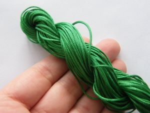 12 Meter dark forest green  nylon string 2mm thick  FS170  - SALE 50% OFF