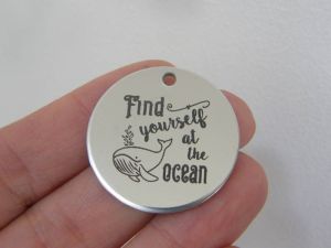 1 Find yourself at the ocean stainless steel pendant JS1-34