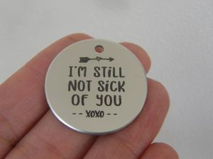 1 I&#39;m still not sick of you stainless steel pendant JS1-37