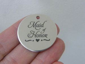 1 Maid of honor stainless steel pendant JS1-42