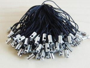 20 Cell phone straps or cords 50mm black and silver