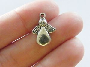 12 Angel charms - made for an angel antique silver tone AW71