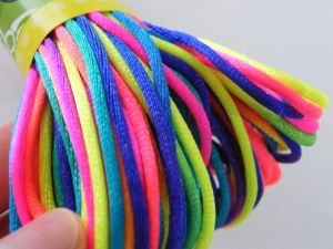 20 Meter multi colour  rainbow cord  thread FS490