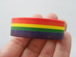 1 Roll rainbow stripe washi tape ST