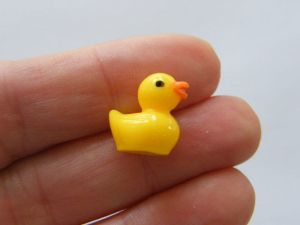 8 Rubber duck embellishment cabochons resin P43