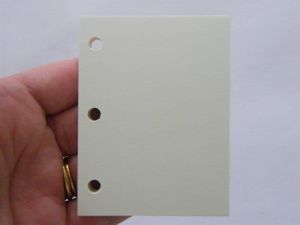 60 Sheets off white blank paper refillable file folder binder planner diary Size SMALL  - SALE 50% OFF