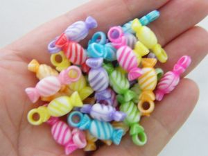 100 Sweet candy charms random mixed acrylic FD421 - SALE 50% OFF