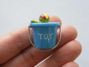 1 Bucket toys sea beach sand dollhouse miniature resin P195