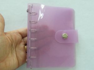 1 File binder folder planner refillable purple cover 14 x 10.5cm size A7