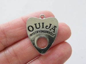 4 Ouija board pendants antique silver tone HC1252