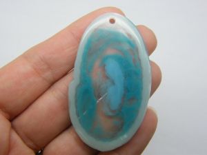 1  Blue imitation stone pendant resin M376