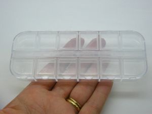 1 Storage box 12 compartments plastic