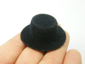 BULK 20 Black hat embellishment miniature material CA