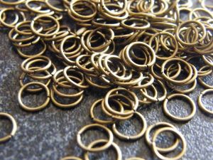 BULK 1000 Jump rings 6mm antique bronze tone
