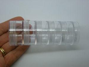 1 Clear screw lid 5 piece round container 005