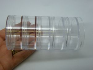 1 Clear screw lid 5 piece round container 005C