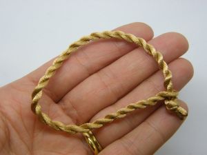 8 Beige cord bracelets 19cm FS - SALE 50% OFF
