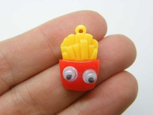 10 French fries chips charms resin FD70